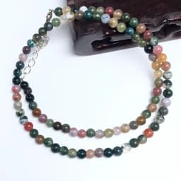 Ladies Natural Labradorite Tiger Eye Stone Agate 4mm Beads Necklace Collier Femme Choker Wedding Bridal Jewelry Party Gifts