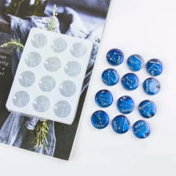 Keychain Pendant Twelve Constellation Silicone Mold For Epoxy Resin Casting Creative Earrings Jewelry Pendants Making Molds