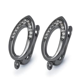 New DIY Earrings Clasps Hooks for Woman Handmade Jewelry Making Accessories Gold Color Brass Zircon Earrings Hook