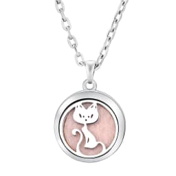 Fashion Aromatherapy Diffuser Star Moon Necklace Stainless Steel High Quality Heart-Shaped Essential Oil Lockets Pendant Jewelry