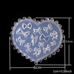 SNASAN Tiny Flower Heart Dolphin Gemstone Beauty Nail Art Resin Silicone Mould DIY Handmade Tool Small Beads Resin Silicone Mold