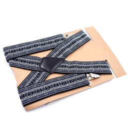 Men Braces Suspenders 5cm Back Heavy Duty Biker Snowboard Trousers Elastic 4 Clips -MX8 Mens Trouser Suspenders Braces Male