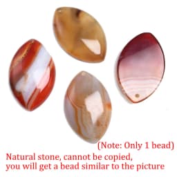 Natural Stone Purple Green Blue Black Striped Agates Beads Marquise Cabochons Stone Pendant 28x45mm For Jewelry Making