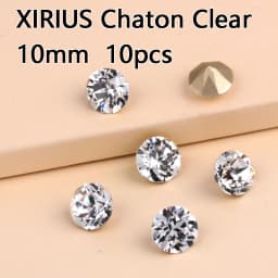Different Shapes Super Clear 10PCS Rhinestones Glass DIY Accessories Crafts Crystal Jewels Beads For Nail Art Garment Decoration