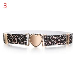 Kids Heart Buckle-Free Elastic Belt Adjustable Stretch Canvas Belt Boys Girls Casual Jeans Pants Dresses Children Belts