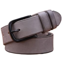 vintage belts for mens luxury 100% real high quality full grain genuine leather 2020 jeans cowboy casual 3.8 cm gray 125cm 130