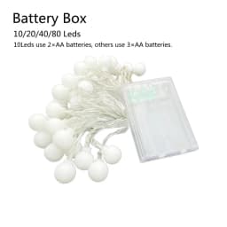 USB/Battery Power LED Ball Garland Lights Fairy String Waterproof Outdoor Lamp Christmas Holiday Wedding Party Lights Decoration