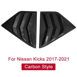 Rear Side Quarter Window Decorative Cover Sticker for Nissan Kicks Accessories 2017 2018 2019 2020 2021 2022 2023