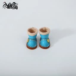 New 1/12bjd Bjd Doll Shoes High Top Handmade Leather Cowhide Boots Obitsu 11 Shoes OB11 Size GSC Doll 11cm Body 9