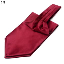 Men Vintage Polka Dot Wedding Formal Cravat Ascot Self British Style Gentleman Polyester Silk Paisley Neck Tie Suit Wedding