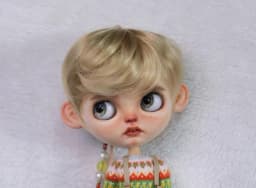 Blythe Doll Eulation Hair Fits BJD Doll 1/6 Fashionably Sunny Handsome Micro Roll Easy Lamp High Temperature Silk Wigs Dark Lila