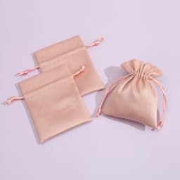 50pcs Velvet Drawstring Bag Chic Small Gift Packing Bag Earrings Ring Necklace Jewelry Packaging Display Flannel Pink Pouches