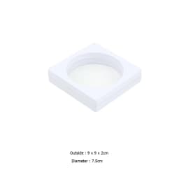 PE Film Jewelry Storage Box 3D Packaging Case Gemstone Free Stand Floating Frame Membrane Ring Earrings Necklace Display Holder