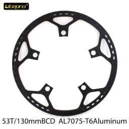 Chainring Litepro 130BCD 47/53/56/58T BMX Chainring Folding Bicycle Chainwheel Protector Bike Crankset Tooth Folding Bike Parts