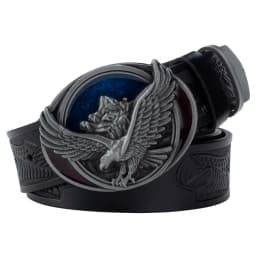 Spread Your Wings And Fly Eagle Buckle Genuine Leather Belt For Man
