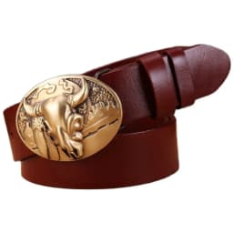red 2020 solid brass buckle high quality camel belts for men leaf cow 3.8 cm wide strap girdle full grain 100% genuine leather