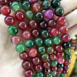 4 6 8 10 MM Natural Colorful Agates Round Loose Stone Beads For Jewelry Making Charm Diy Bracelet Necklace Earrings Material