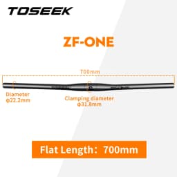 TOSEEK ZF-ONE Mtb Carbon Handlebar Bicycle Handlebar 31.8*580-720/740/760mm Matt Black Handlebars For Mountain Bike Accessories