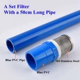 20~50mm 304 Stainless Steel Filter PVC/UPVC Pipe Set Aquarium Tank Water Pump Inlet Tube Filter Garden Drip Irrigation Filter