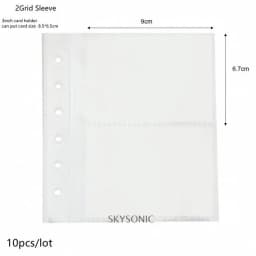 SKYSONIC Square Binder Collect Book DIY Sleeves & Notebook Refill Papers Idol Goo Card Journal Glitter Bullet Hand Book