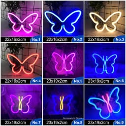 LED Neon Light Sign Strip New 189 Styles Wall Art Lamp Nightlight LOVE Heart Animal Cat Figure Model Decor Room Shop Xmas Gift