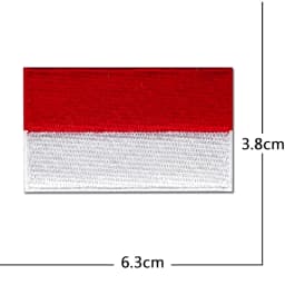 National Flag Computer Embroidery Patches Clothes Sticker Ironing Sew Applique Montenegro Northern Ireland Norway Poland Moldova