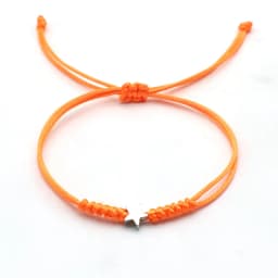 Silver Color Five Pointed Star Women Bracelet Handmade Braid Simple Adjustable Red String Charm Bracelets for Women Girl Jewelry