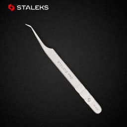 1pc STALEKS Pro High-precision Stainless Steel TE Series Straight Curved Tweezers Grafting Eyelashes Extension Makeup Tool