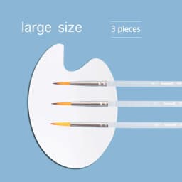 JOWOART 9 Pcs Very Fine Tip Nylon Hair Watercolor Paint Brush Transparent Acrylic Rod Hook Line Pen Stroke Pen for Beginners Art
