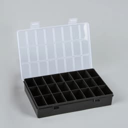 Practical 24 Grids Compartment Plastic Storage Box Jewelry Earring Bead Screw Holder Case Display Organizer Container