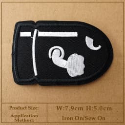 CAT Peace Embroidered Applique Patches Fabric Garment Apparel Clothing Accessories Embroidery Badges Star
