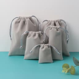 Jewelry Drawstring Velvet Bag Box Packaging Gift Pouches Earrings Ring Necklace Jewelry Candy Cotton Flannel Bag Can Custom