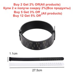1 Pcs Professional Measuring Gauge Finger Ring Stick Sizer Mandrel Stick Finger Gauge Ring for DIY Jewelry Measuring Tool