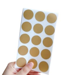 100pcs/lot Round Golden Silver Blue Scratch Coating Cute Stickers DIY Multifunction Gifts Scraping Sticker