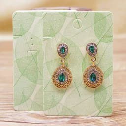 50pc Jewelry Set Package Card + 50 Oppbag 6*9cm Flower/ Marbling Necklace Earring Set Pendant Package Card