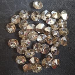 200pcs 14mm 2 hole Crystal Glass Octagon Beads For Chandeliers Parts Crystal Curtain Accessories Home Living Decoration