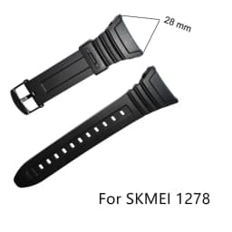 Adjustable Replacement Watch Strap Band Silicone Rubber Plastic Watchbands For SKMEI 1251 1025 1155 Sports Watches Accessories