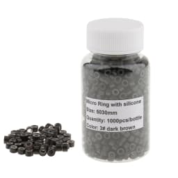 1000pcs Hair Extension Silicone Micro Rings Links Beads Loops Crimp Lot Bulk Hair Extensions Color Ring
