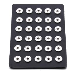 2022 New High Quality Snap Jewelry Display Board Fit 18mm Snap Buttons Jewelry Black Flannel PVC Snap Display Holder