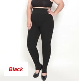 Plus Size 2XL 3XL 5XL Thick Leggings for Winter Super Stretchy Good Elastic 700g Very Warm Fleece Leggings OUC688