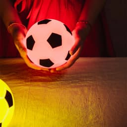 Football Night Light Touch Sensor Dimmable LED Light USB Rechargeable Waterproof Silicone Ball Lamp for Children Baby Toy Gift