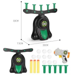 Electric Suspension Practice target Toys gun Shooting floating Ball Indoor interaction children educational Fun Game Kids Toys