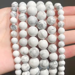 Natural Stone Beads 4 6 8 10mm Turuoqises Lava Amazonite Agates Amethysts Round Beads for Jewelry Making DIY Handmad Bracelet