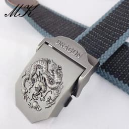 Maikun Metal Automatic Buckle Canvas Belts for Men Military Tactical Men Belt Casual Style Men Belt