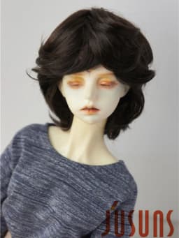 Doll Wigs JD075 1/3 8-9inch 21-23cm Boyish Cupid Curls Synthetic Mohair SD BJD Doll Wigs