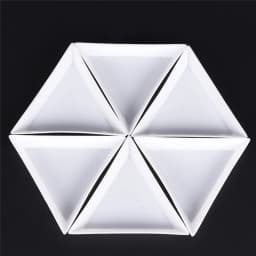 10Pcs White Containers For Beads Display Plastic Tray Packaging White PP Triangle Plate For Jewelry Beads Organizer