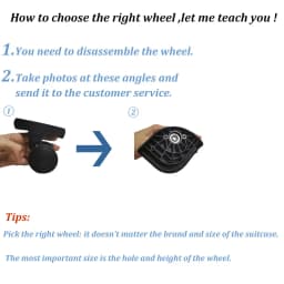Luggage Replacement Wheels Suitcase on Wheels Replacement 14-30 Inch Luggage Accessories Silent Wheels for A  Luggage Casters