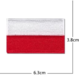 National Flag Computer Embroidery Patches Clothes Sticker Ironing Sew Applique Montenegro Northern Ireland Norway Poland Moldova