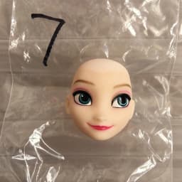 Lovely Princess Bald Head DIY Planting Long Soft Hair Doll Head Belle Snow white Baby Girl Favorite Princess Doll Part