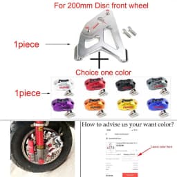 Motorcycle Brake Caliper Front Rear Disc Brake Master Cylinder adapter 220 200mm for Yamaha Kawasaki  Radial Mount Caliper